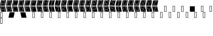 Domino square kursiv font