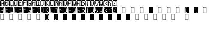 Domino normal font