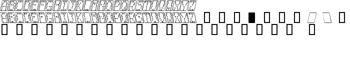 Domino normal kursiv omrids font