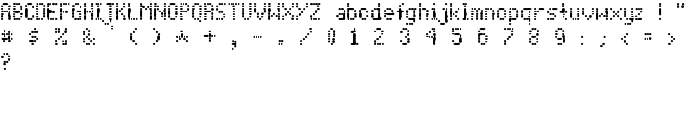 Dot Matrix font