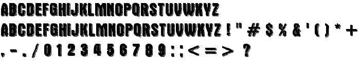 Double Slug font