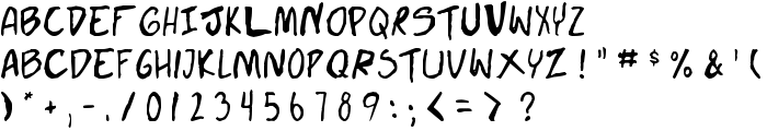 Doujinshi font