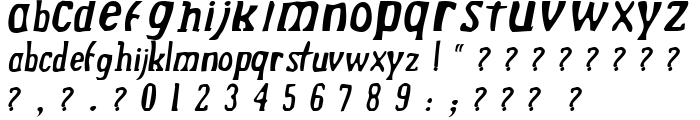 Drek NormalItalic font