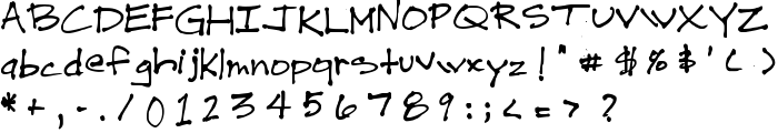 Drew Hand 1 font