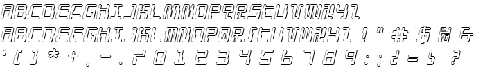 Droid Lover 3D Italic font