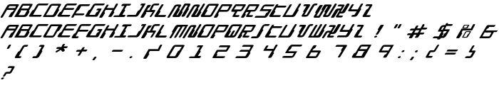 Droid Lover Expanded Rotalic font