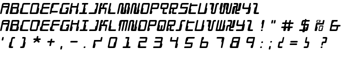 Droid Lover Italic font