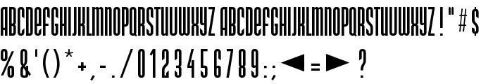 DS Narrow Extra-condensed Medium font