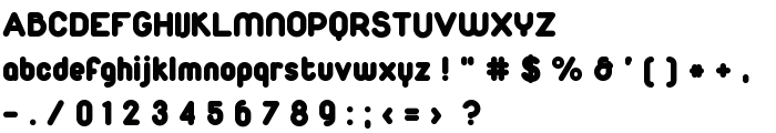 Duepuntozero Black font