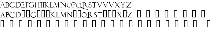 DuererLatinCapitals font