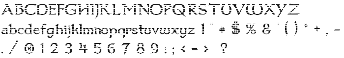 Dumbledor 1 Cut Up font