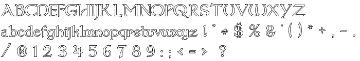 Dumbledor 1 Outline font