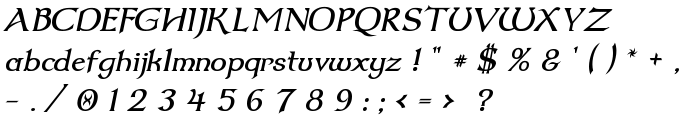 Dumbledor 2 Italic font