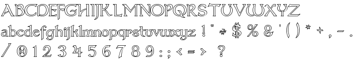 Dumbledor 3 Outline font