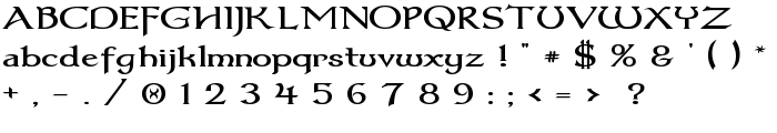 Dumbledor 3 Wide font