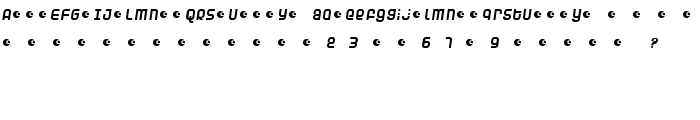 Dunebug Alternates 45MPH font