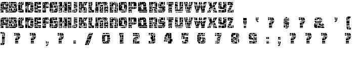 Dungeon Blocks Filled font