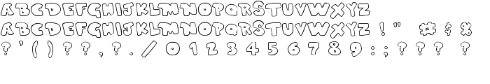 Duped font