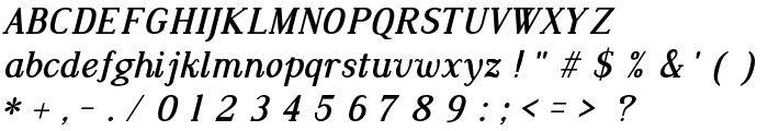 Dustismo Roman Bold Italic font