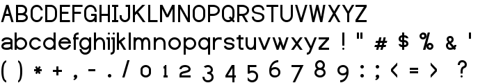 Dustismo  Bold font