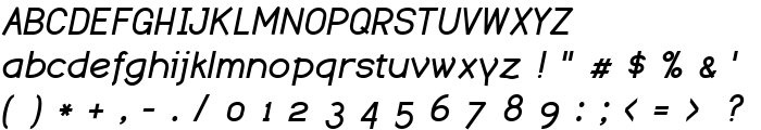 Dustismo  Bold Italic font