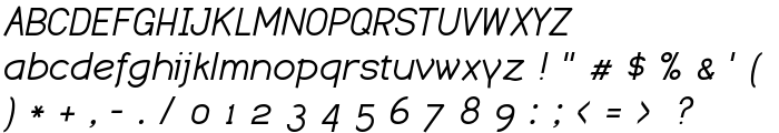 Dustismo  Italic font