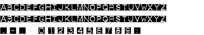 DymoFontInvers font