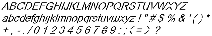 Eco-Files Italic font
