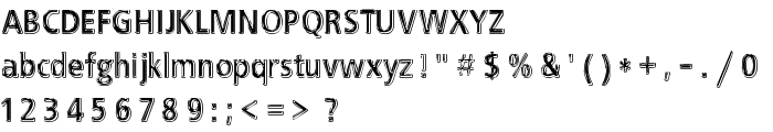 EFN Black Chrome font