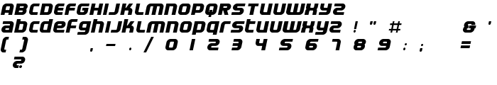 Electrofied BoldItalic font