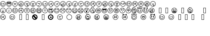 Emoticons font