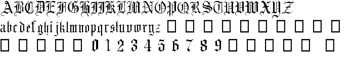 English-Gothic--17th-c- font