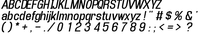 Enigmatic Italic font