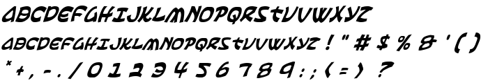 Ephesian Condensed Italic font