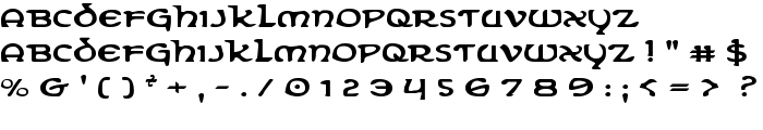 Erin Go Bragh Expanded font