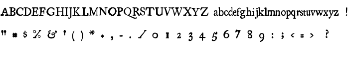 Essays 1743 font