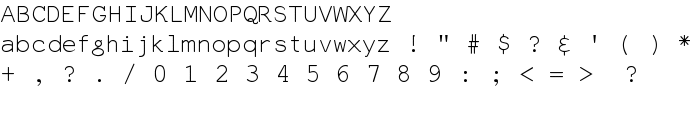 Everson Mono Latin 6 font