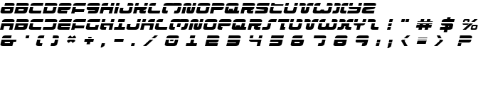 Exedore Laser Exp Italic font