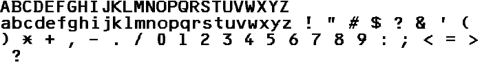 F25 Bank Printer font