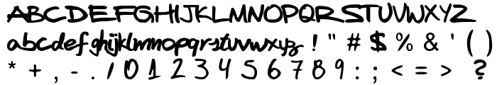 FAFERS True Type Handwriting Font font