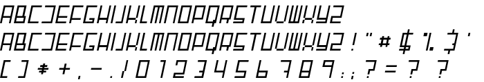 Fair 'N' Square Italic font