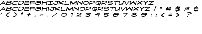 Fanboy Hardcore Italic font