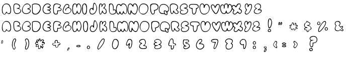 fat ass    outline font