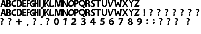 Festival Jomfruer chunky font