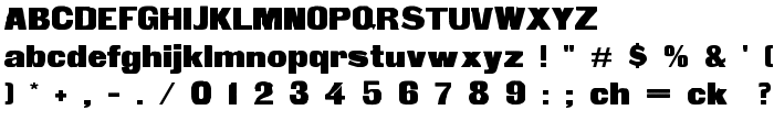 Fette Steinschrift font