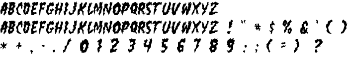 flamin poo font