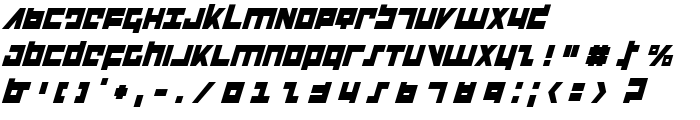 Flight Corps Condensed Italic font