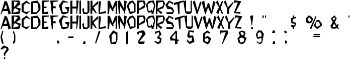 Flintstone font