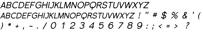 Florencesans SC Italic font