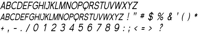 Florencesans SC Cond Italic font